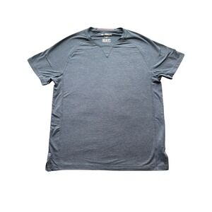 Fourlaps Level Tee Mens Medium Blue Heather Wool Blend Performance T-Shirt 1032